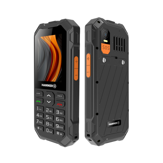 HAMMER 6 LTE 2,4" Dual SIM csepp-, por- és ütésálló mobiltelefon Fekete