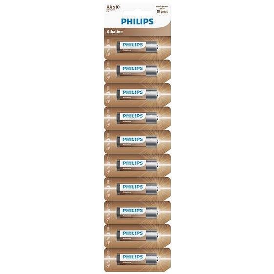 Philips alkáli AA ceruzaelem 10db (LR6AL10S/10) Philips alkáli AA ceruzaelem 10db (LR6AL10S/10)