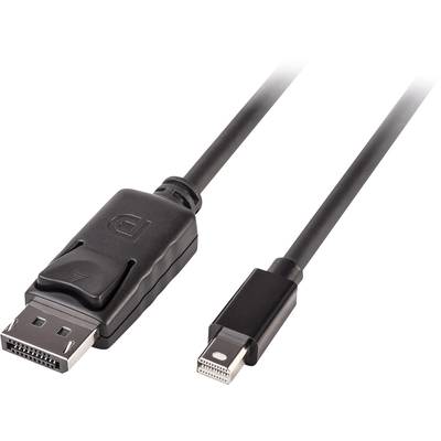 LINDY Kijelző csatlakozó Csatlakozókábel [1x DisplayPort dugó - 1x Mini DisplayPort dugó] 5.00 m Fekete