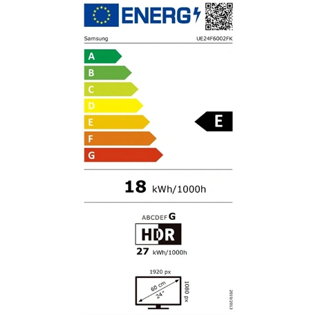 Samsung 24" UE24F6002FKXXH LED Smart Televízió