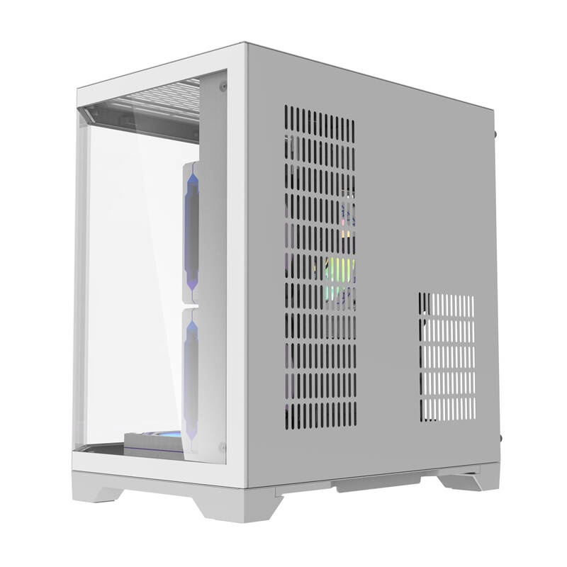 Darkflash FT350 számítógépház + 5 ARGB ventilátor Fehér 
