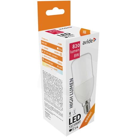 Avide ABBSE14NW-8W LED BRIGHT STICK IZZÓ T37 8W E14 NW 4000K