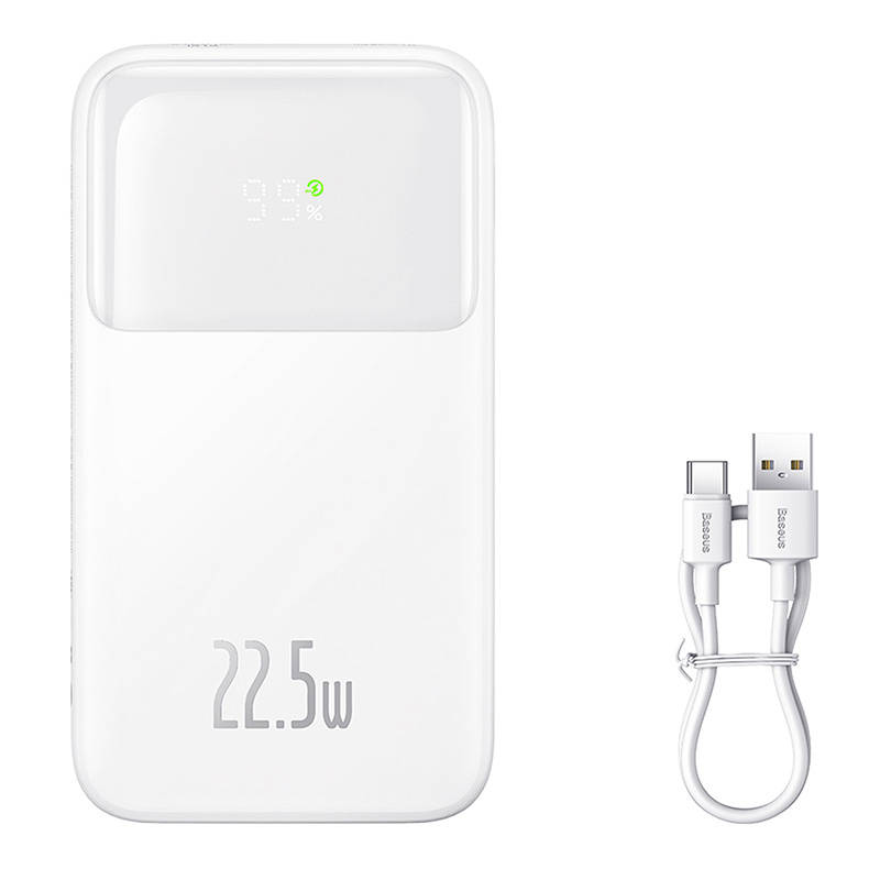 Powerbank Baseus Comet 10000mAh, 22.5W (white) Powerbank Baseus Comet 10000mAh, 22.5W (white)