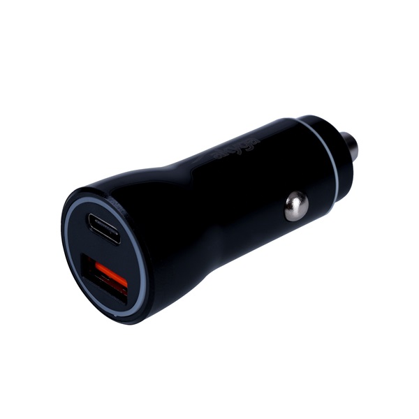 Akyga USB-A + USB-C PD autós töltő fekete (AK-CH-16) Akyga USB-A + USB-C PD autós töltő fekete (AK-CH-16)