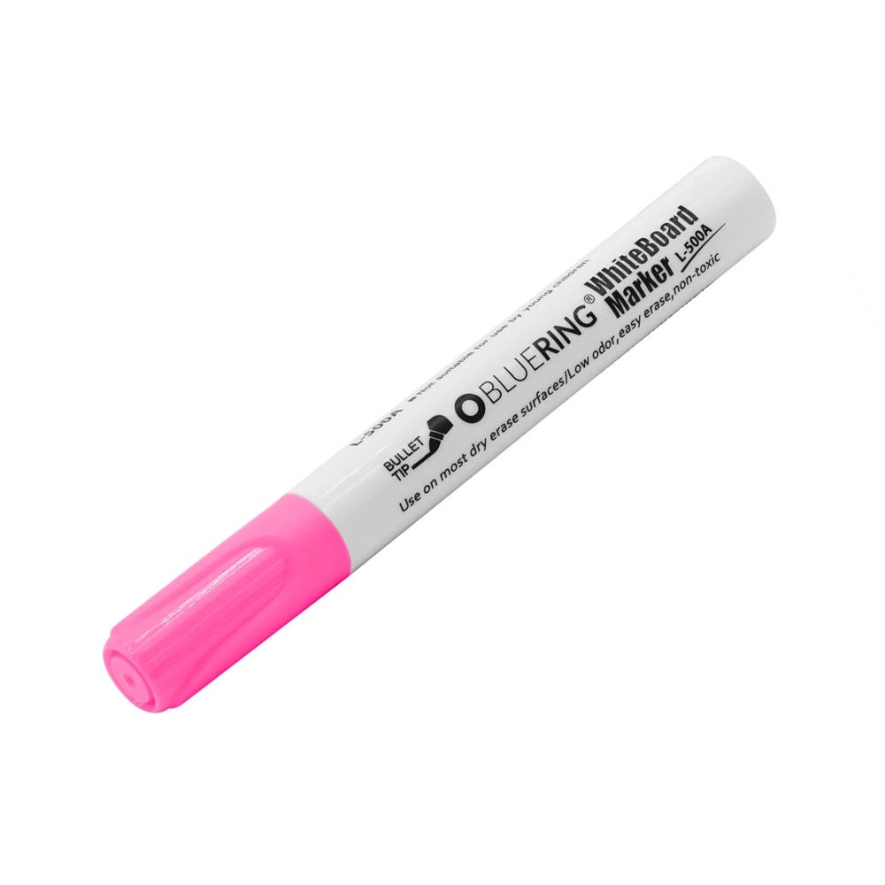 Bluering Táblamarker kerek test  neon pink