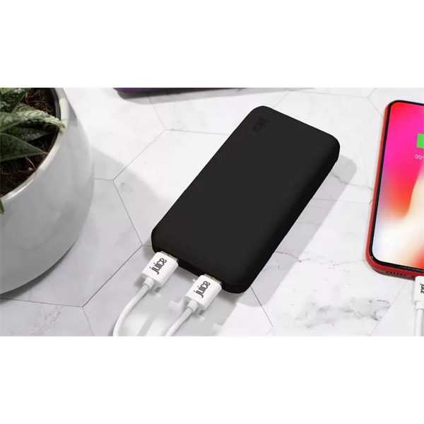 JUICE UNIVERZÁLIS HORDOZHATÓ, ASZTALI AKKUMULÁTOR TÖLTŐ - ECO MAX POWER BANK - 2XUSB +TYPE-C - 20.000 MAH - FEKETE