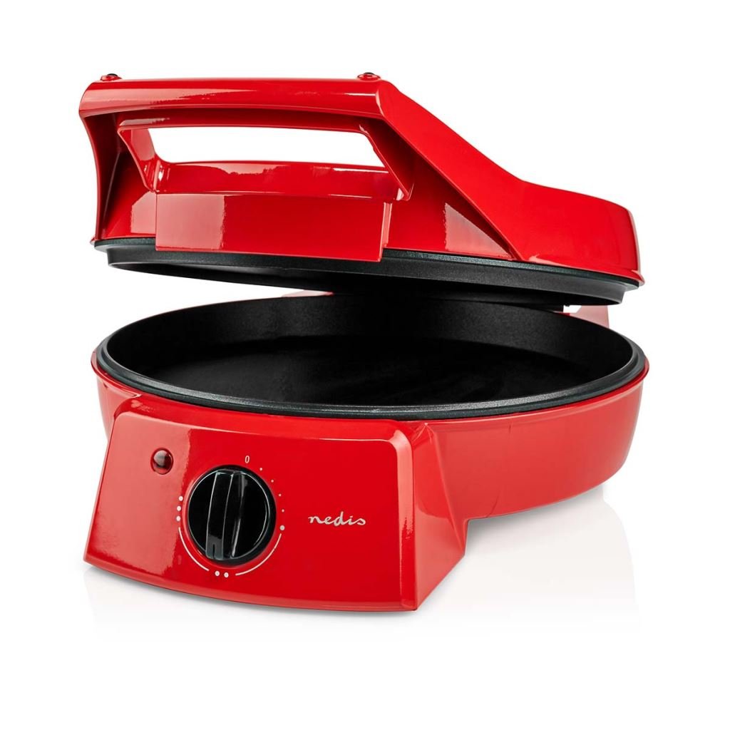 Nedis FCPM100FRD pizza- és grillsütő piros Nedis FCPM100FRD pizza- és grillsütő piros