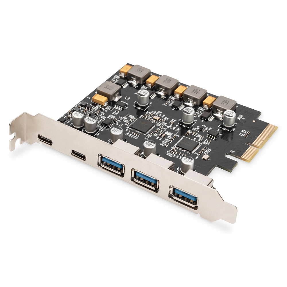 Digitus 2x USB-C + 3x USB A 5x SuperSpeed 10Gbps PCIe  kártya