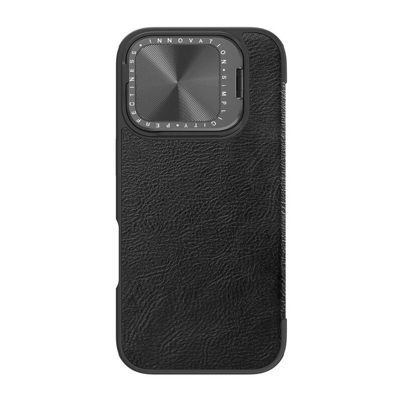 Etui Nillkin Qin Prop Leather iPhone 16 (czarny) Etui Nillkin Qin Prop Leather iPhone 16 (czarny)