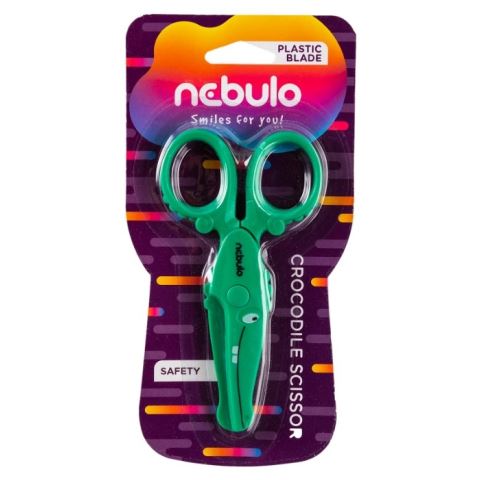 Nebuló Krokodil műanyag biztonsági olló (O-OV-12-KR) Nebuló Krokodil műanyag biztonsági olló (O-OV-12-KR)