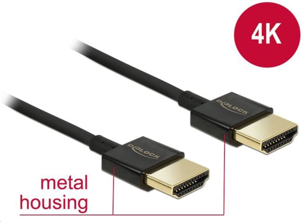 Delock 84786 High Speed HDMI Ethernet kábel 0.5m Delock 84786 High Speed HDMI Ethernet kábel 0.5m