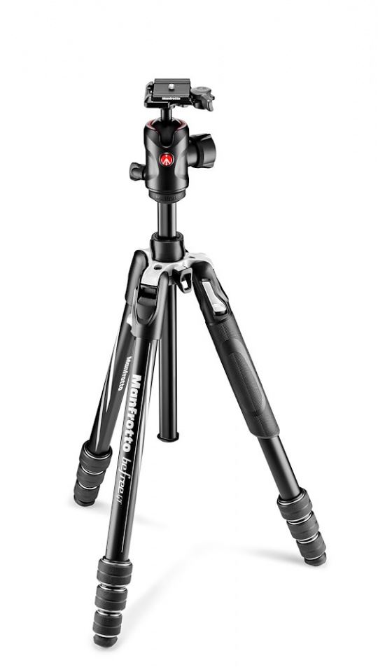 Manfrotto Befree GT alu állvány 4 szekcios, tekerős lábzár + gömbfej (MKBFRTA4GT-BH)