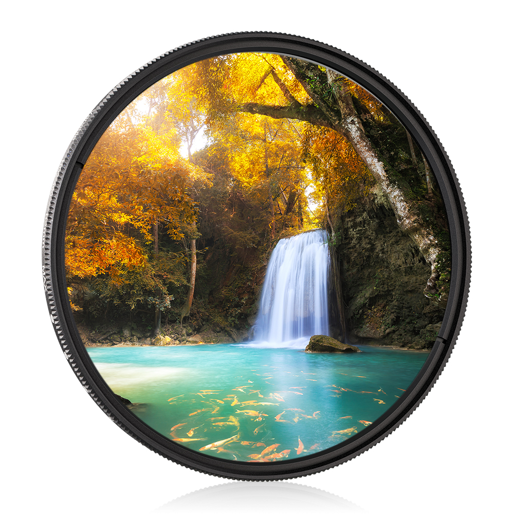 K&F Concept Slim vario ND 2-400 változtatható szürkeszűrő, 55 mm