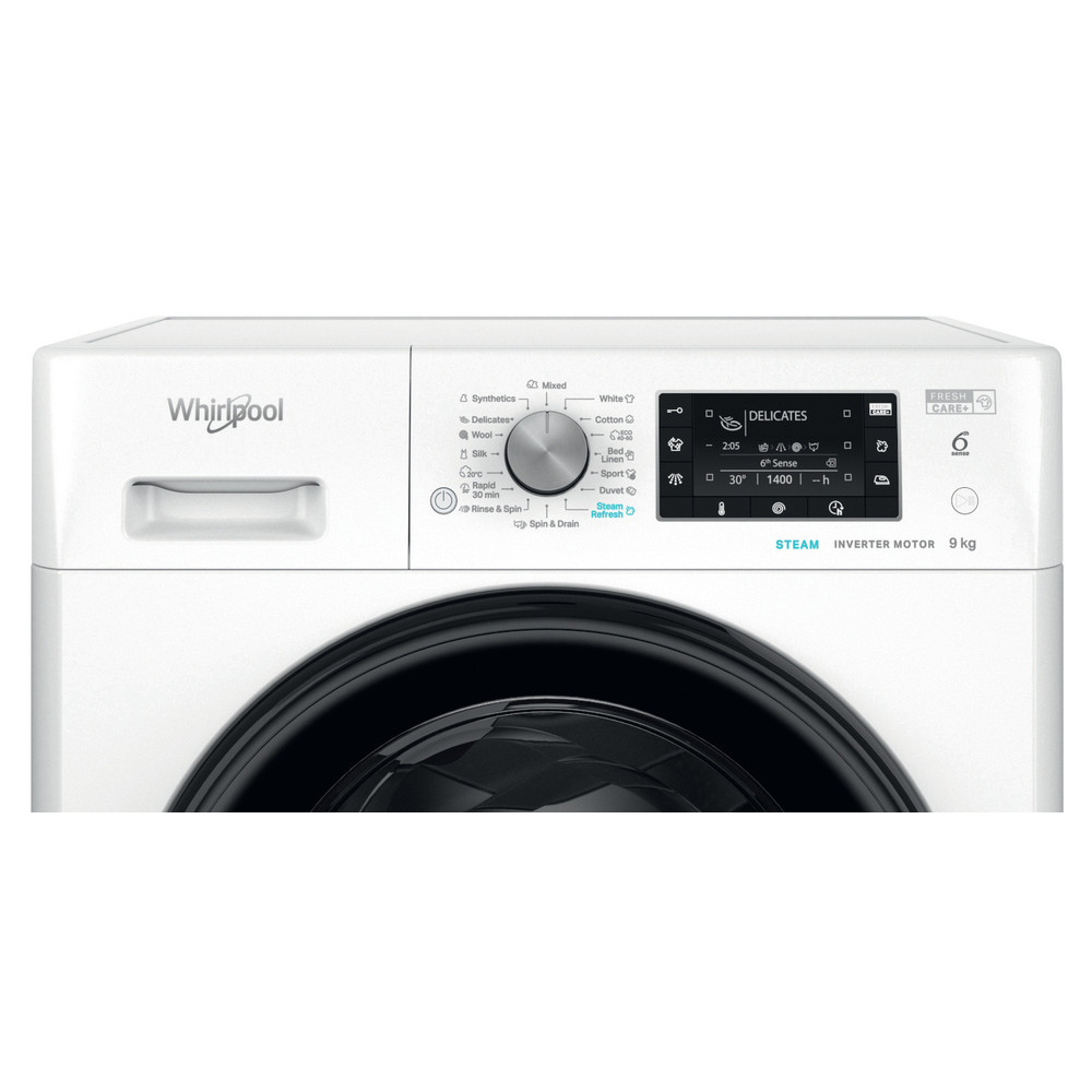 Whirlpool FFD 9489 BV EE Elöltöltős mosógép - 9 Kg, 1350 Fordulat/perc, A Energiaosztály, Gőz funkció