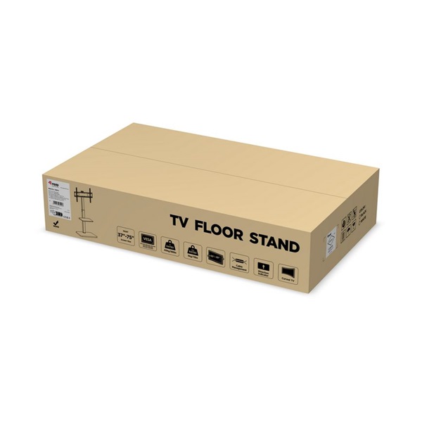 Equip   650613  37"-75" álló forgatható állítható magasság Max.:40kg TV állvány fekete 