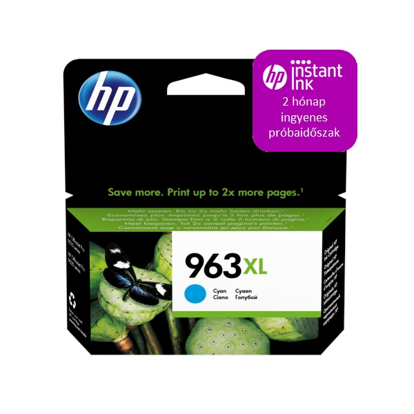 HP 963XL nagy kapacitású tintapatron cián (3JA27AE) HP 963XL nagy kapacitású tintapatron cián (3JA27AE)