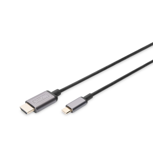 DIGITUS DA-70821 USB C - HDMI A 1,8m szürke video átalakító kábel DIGITUS DA-70821 USB C - HDMI A 1,8m szürke video átalakító kábel