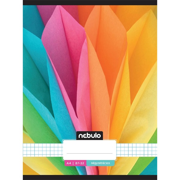 Nebulo L-Design A4 87-32 tűzött kockás füzet Nebulo L-Design A4 87-32 tűzött kockás füzet