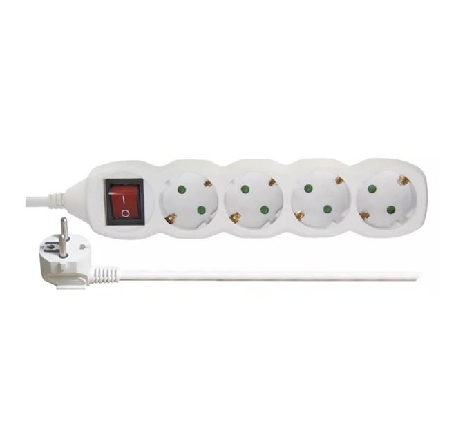EMOS P1425R 4 aljzat 5méter 1,5mm2 kapcsolós hosszabbító EMOS P1425R 4 aljzat 5méter 1,5mm2 kapcsolós hosszabbító