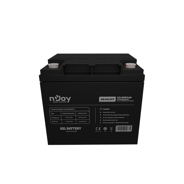 NJOY GE4012FF 12V/40Ah  T6, zárt  gondozás mentes  GEL akkumulátor 
