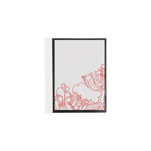 Office Depot A4 40 részes panorámás fekete iratvédő mappa