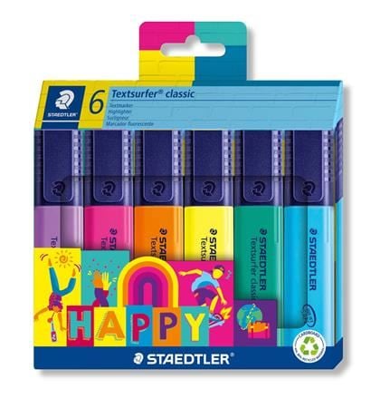 Staedtler "Textsurfer Classic 364 C Happy" szövegkiemelő készlet 1-5 mm 6 szín (364 C6 HA)