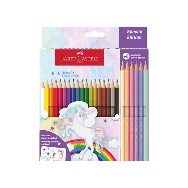 Faber-Castell 18+6 db kastélyos színes ceruza készlet Faber-Castell 18+6 db kastélyos színes ceruza készlet