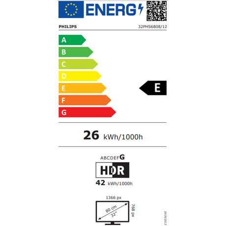 Philips 32PHS6808/12 32" HD LED Smart TV  