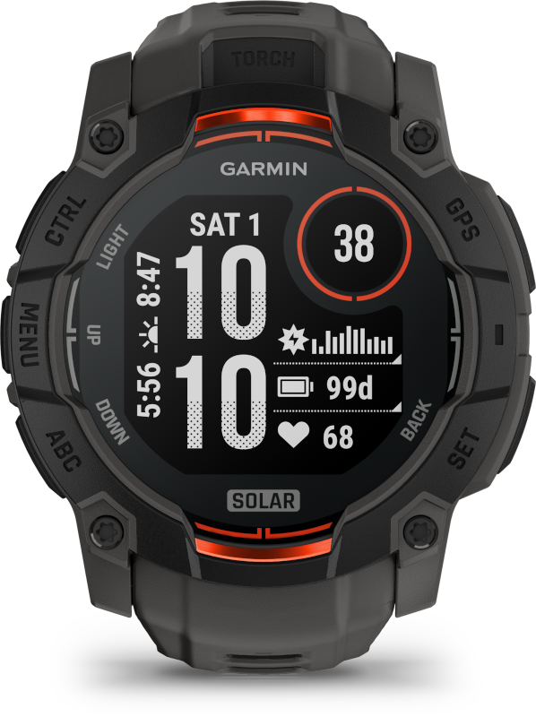 Garmin Instinct 3  szíjjal okosóra Fekete-sötétszürke Garmin Instinct 3  szíjjal okosóra Fekete-sötétszürke