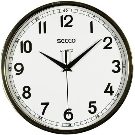 SECCO falióra 24cm króm színű  (DFA025 / S TS6019-67)