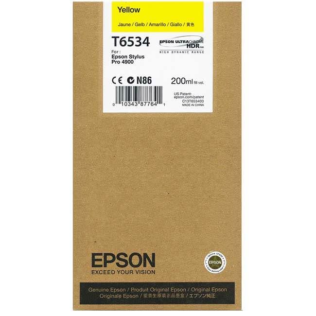 Epson T6534 tintapatron sárga 200ml Eredeti Epson T6534 tintapatron sárga 200ml Eredeti