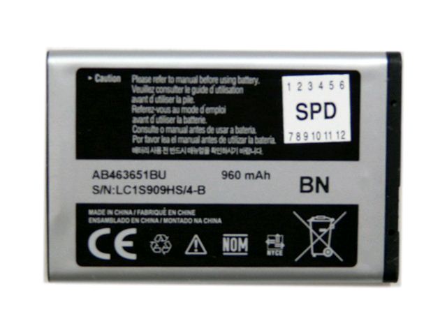 Samsung AB463651BUCSTD mobiltelefon akkumulátor csomagolás nélkül