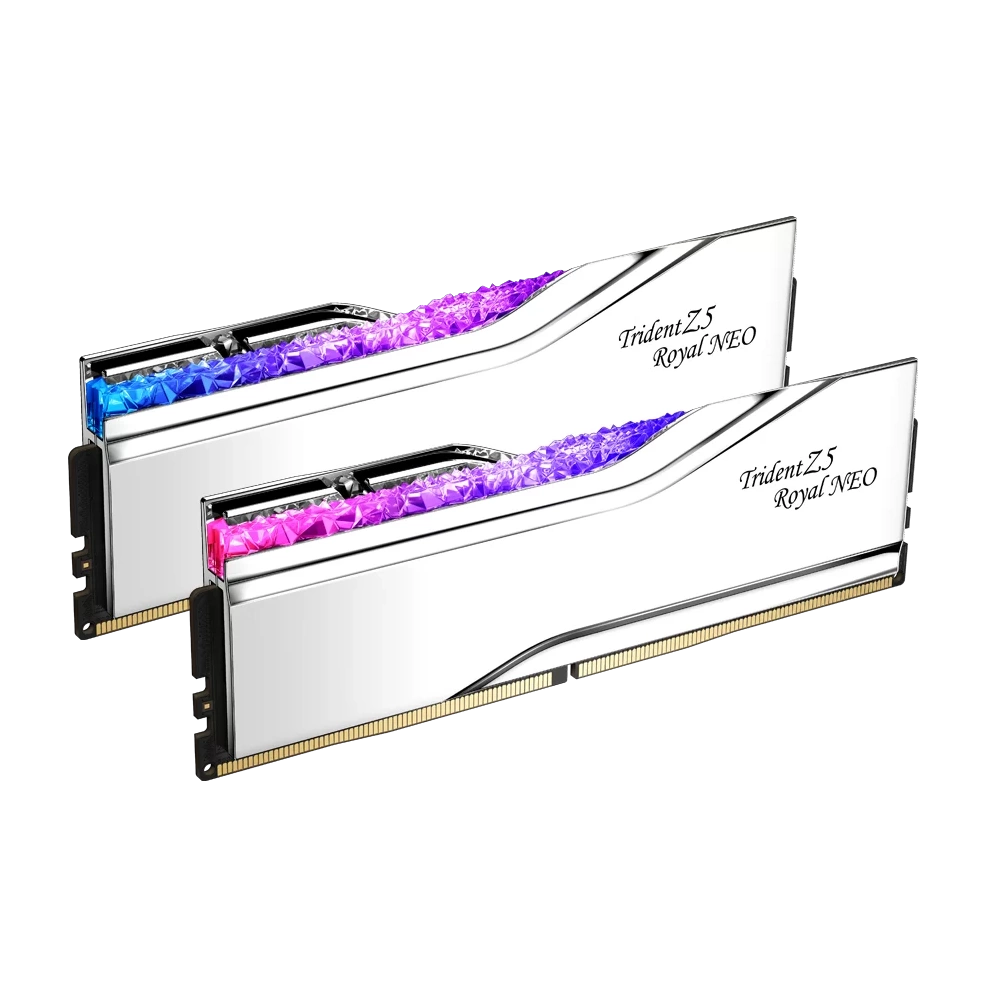 G.SKILL 32GB DDR5 8000MHz Kit(2x16GB) Trident Z5 Royal Neo RGB Memória Ezüst