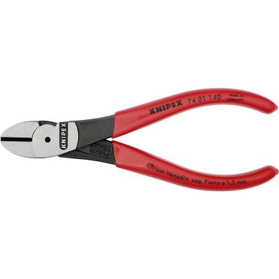 Erőkímélő oldalcsípőfogó, közepes/kemény/zongora huzal max.: O 3,1/2/1,5 mm, Knipex 74 01 140 Erőkímélő oldalcsípőfogó, közepes/kemény/zongora huzal max.: O 3,1/2/1,5 mm, Knipex 74 01 140