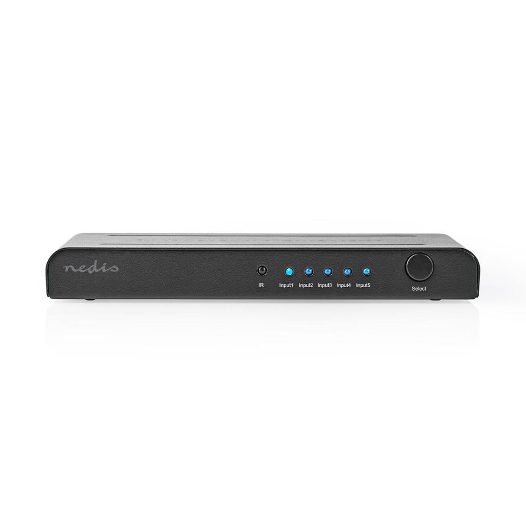Nedis 5 portos HDMI kapcsoló fekete (VSWI3475AT) Nedis 5 portos HDMI kapcsoló fekete (VSWI3475AT)