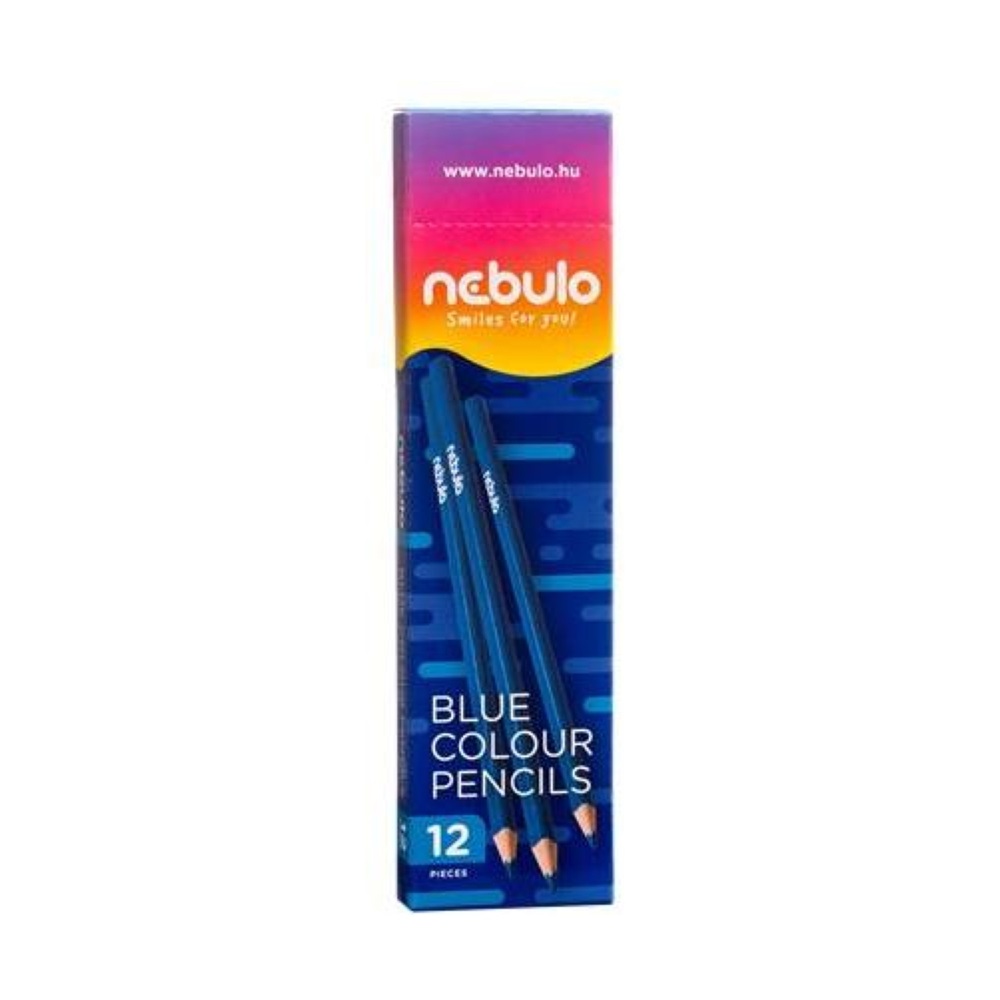 Nebuló Színes ceruza, háromszög,  kék (KC-TR-1)