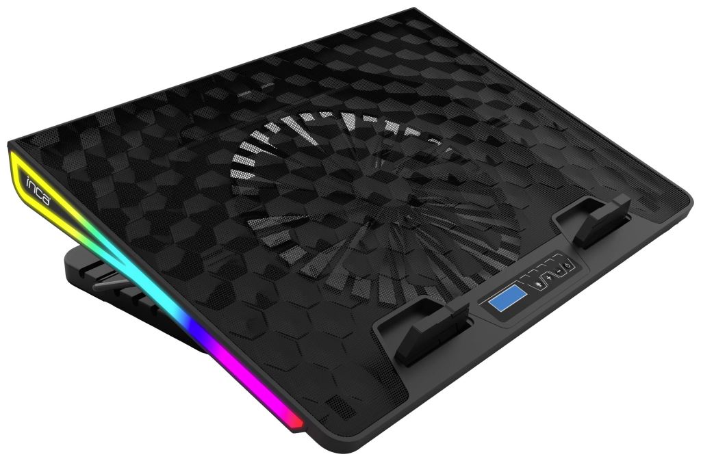 INCA 18" Notebook állvány hűtő funkcióval fekete (INC-608GMS) INCA 18" Notebook állvány hűtő funkcióval fekete (INC-608GMS)