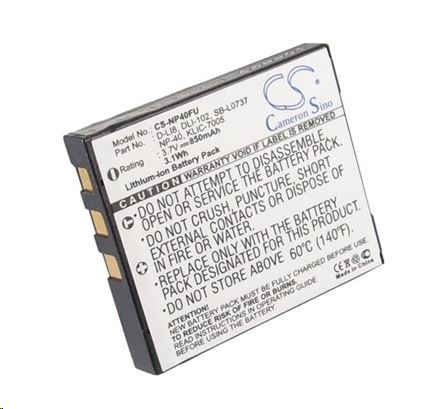 Real Power BenQ DLI-102, NP-40N, SB-L0737 3.7V 850mAh utángyártott akku Li-ion (NP40FU) Real Power BenQ DLI-102, NP-40N, SB-L0737 3.7V 850mAh utángyártott akku Li-ion (NP40FU)