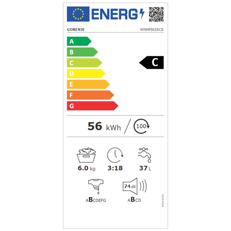 Gorenje WNHPI62SCS MOSÓGÉP ELÖLTÖLTŐS Gorenje WNHPI62SCS MOSÓGÉP ELÖLTÖLTŐS