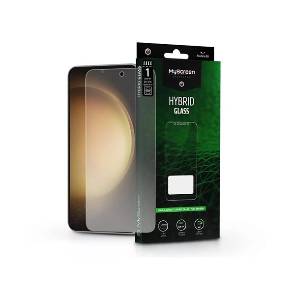 MSP LA-2294 Samsung Galaxy S22/S23 Hybrid Glass rugalmas üveg kijelzővédő fólia MSP LA-2294 Samsung Galaxy S22/S23 Hybrid Glass rugalmas üveg kijelzővédő fólia