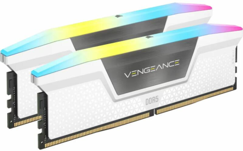 CORSAIR DDR5 5200MHz 64GB (2x32GB) XMP VENGEANCE RGB RAM Fehér