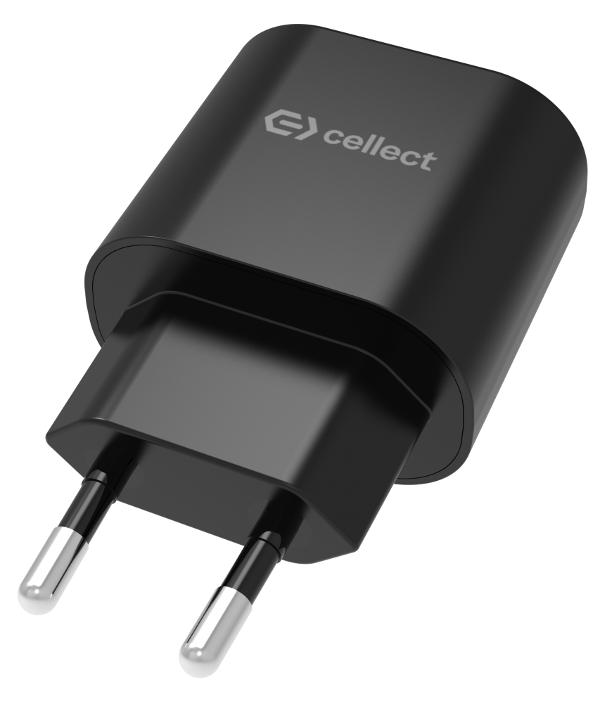 Hálózati  2 USB csatlakozóval 10W töltő adapter Fekete