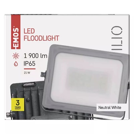Emos ZS2520 ILIO LED REFLEKTOR 21W 1900LM IP65 NW