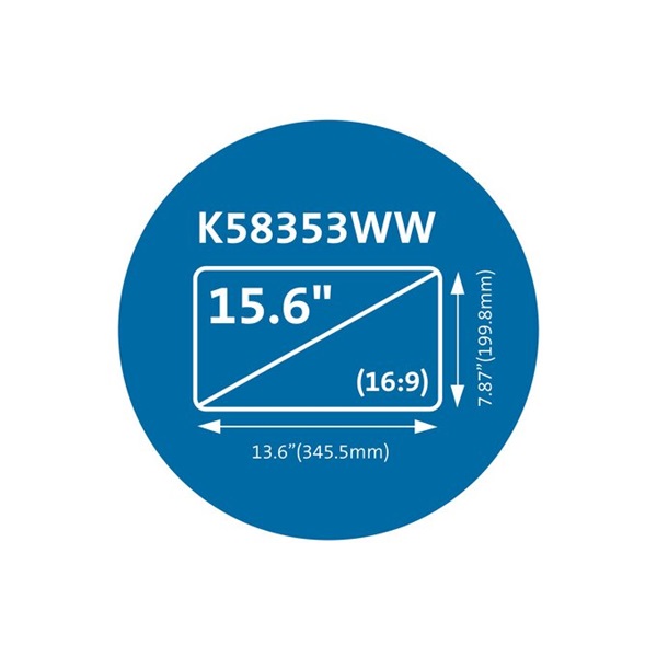 Kensington MagPro mágneses betekintésvédelmi laptopszűrő 15.6" (K58353WW)