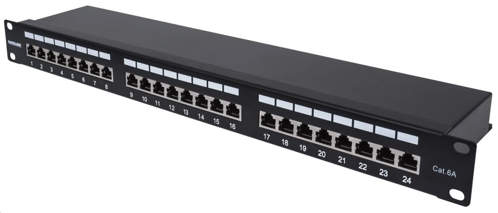 Intellinet 720861 patch panel 24 port CAT6a Intellinet 720861 patch panel 24 port CAT6a