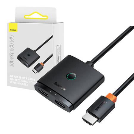 Baseus B01331105111-01 Cluster HDMI Switch + 1m kábel fekete  
