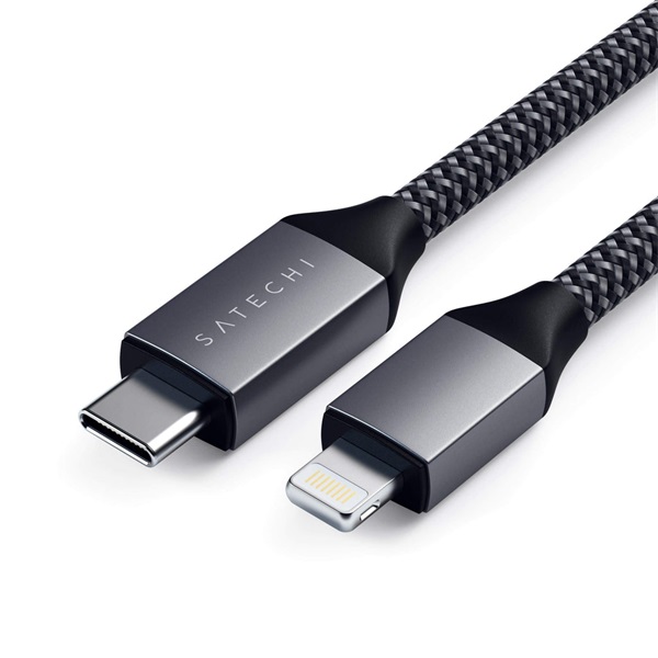 Satechi ST-TCL18M 1,8m Type-C - Lightning asztroszürke kábel Satechi ST-TCL18M 1,8m Type-C - Lightning asztroszürke kábel