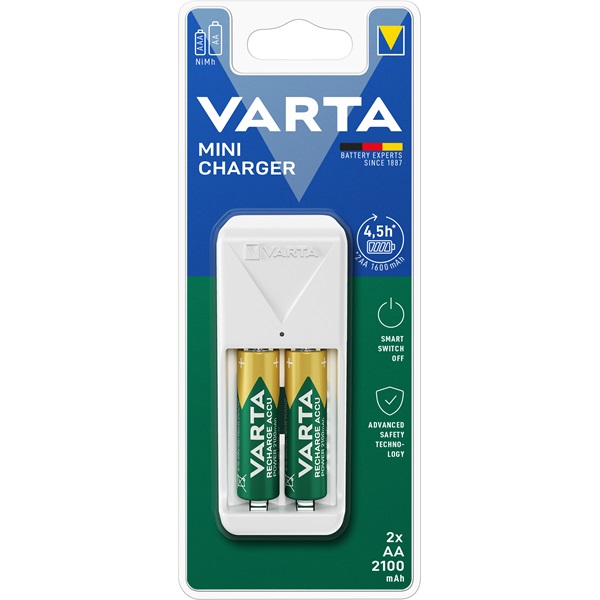 Varta 57656101451 Mini töltő + 2 db AA 2100 mAh akkumulátor Varta 57656101451 Mini töltő + 2 db AA 2100 mAh akkumulátor