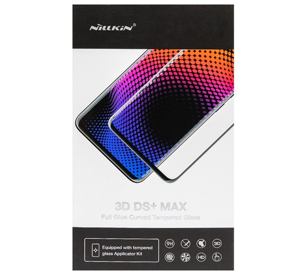 NILLKIN DS+ MAX képernyővédő üveg (3D, full glue,teljes felületén tapad, ultravékony, ütésálló, 0.23mm, 9H) FEKETE [Huawei P40 Pro+ 5G]