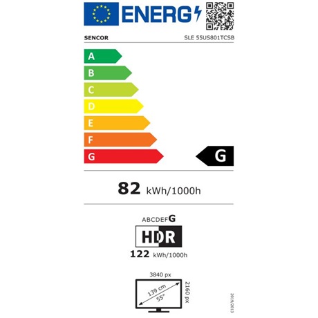 Sencor SLE 55US801TCSB UHD SMART LED TV